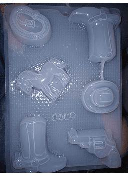  Molde para gelatina chico mariposas 5cav.