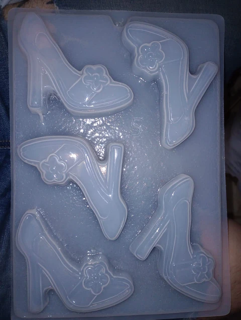  Molde para gelatina chico zapatillas