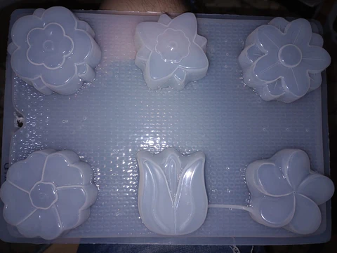  Molde para gelatina flores surtidas CH1082