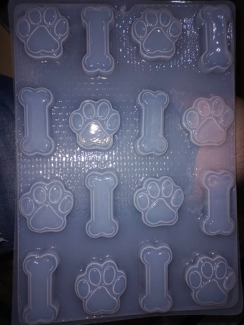  Molde para gelatina hueso y huellas CH1285