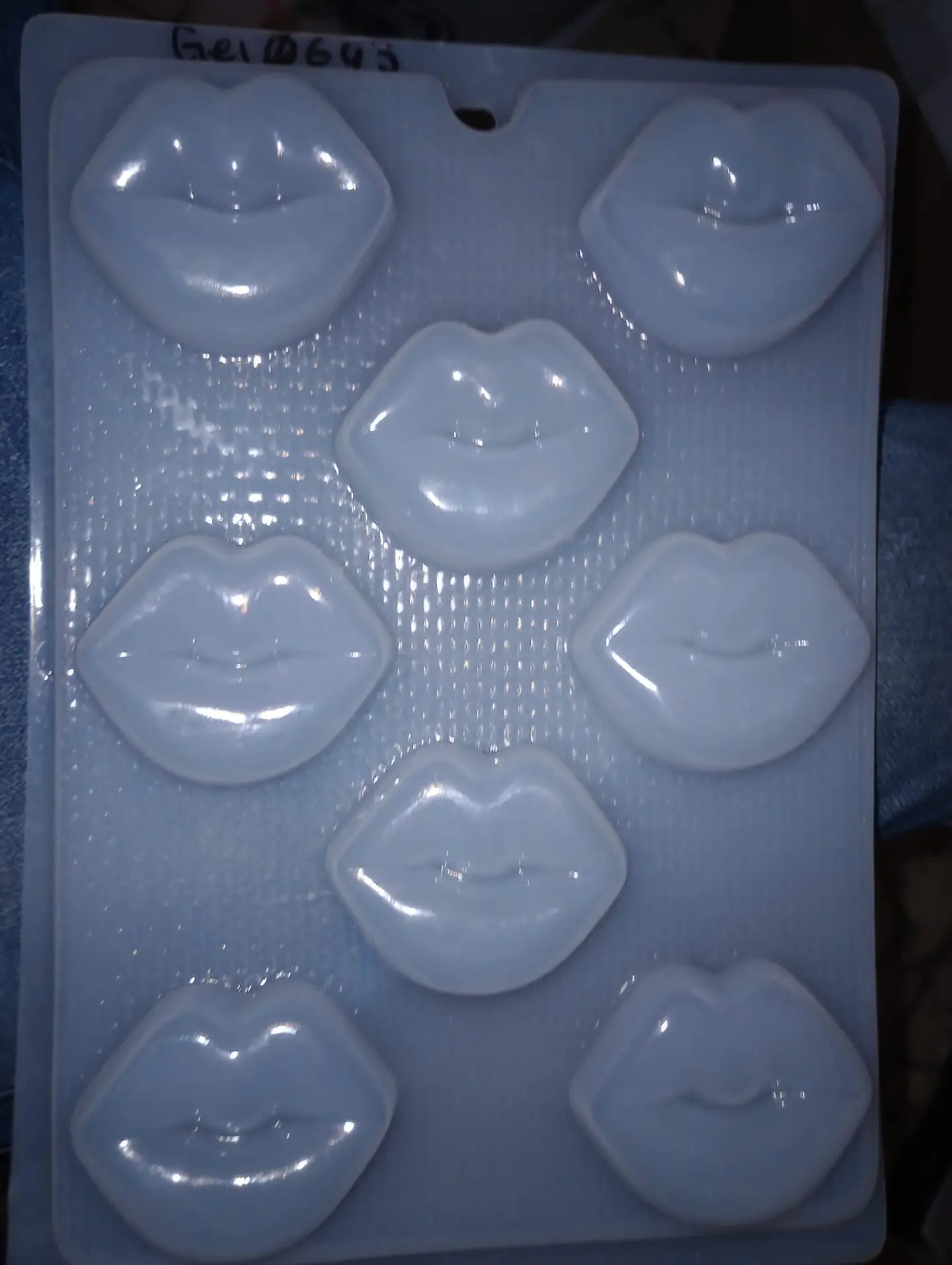  Molde para gelatina beso liso 8 cav. CH 1