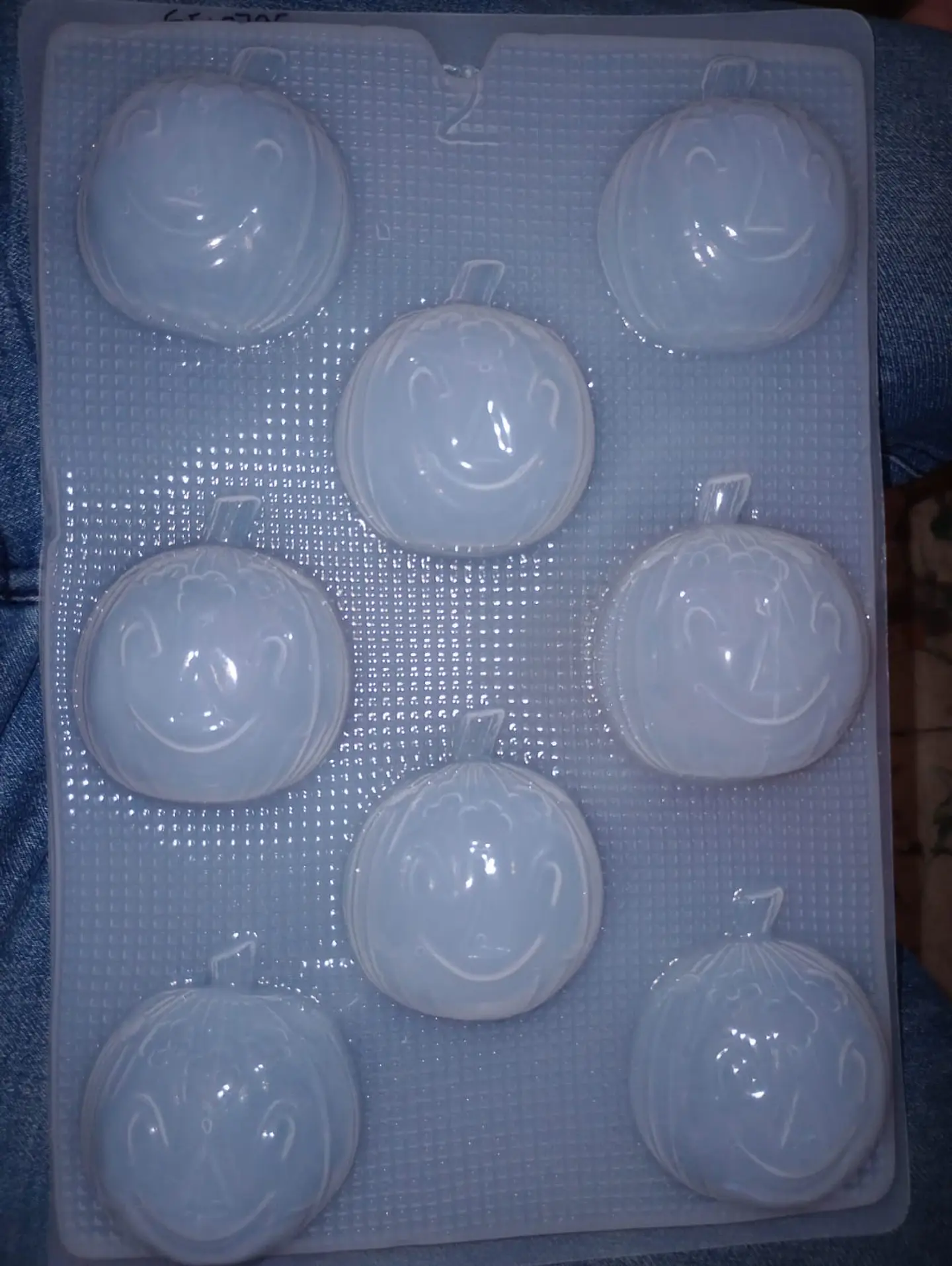  Molde para gelatina chico calabazas 8cav. GLW-2 1