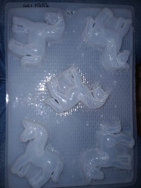  Molde para gelatina chico Unicornio 5 cav. #64