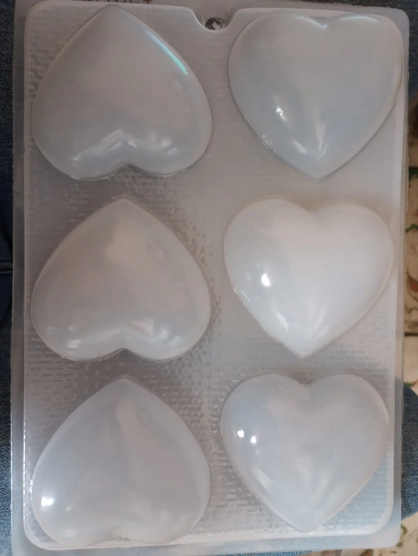  Molde para gelatina chico corazon liso 6 cav. 1