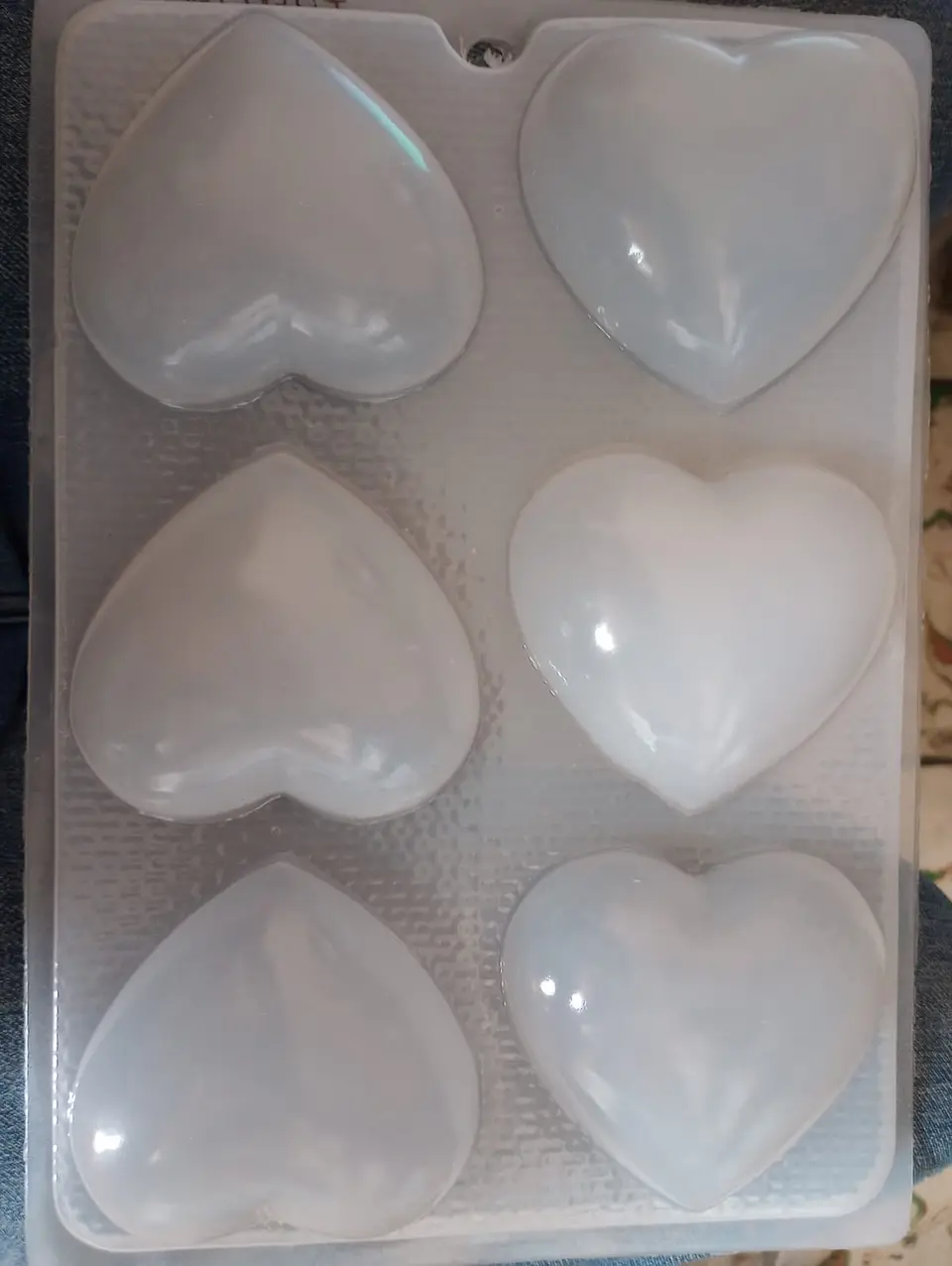  Molde para gelatina chico corazon liso 6 cav. 1
