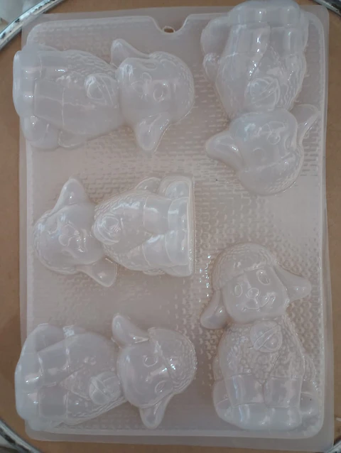  Molde para gelatina ch borrego 5 cav