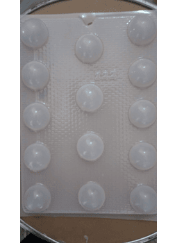  Molde para gelatina ch media esfera 14 cav