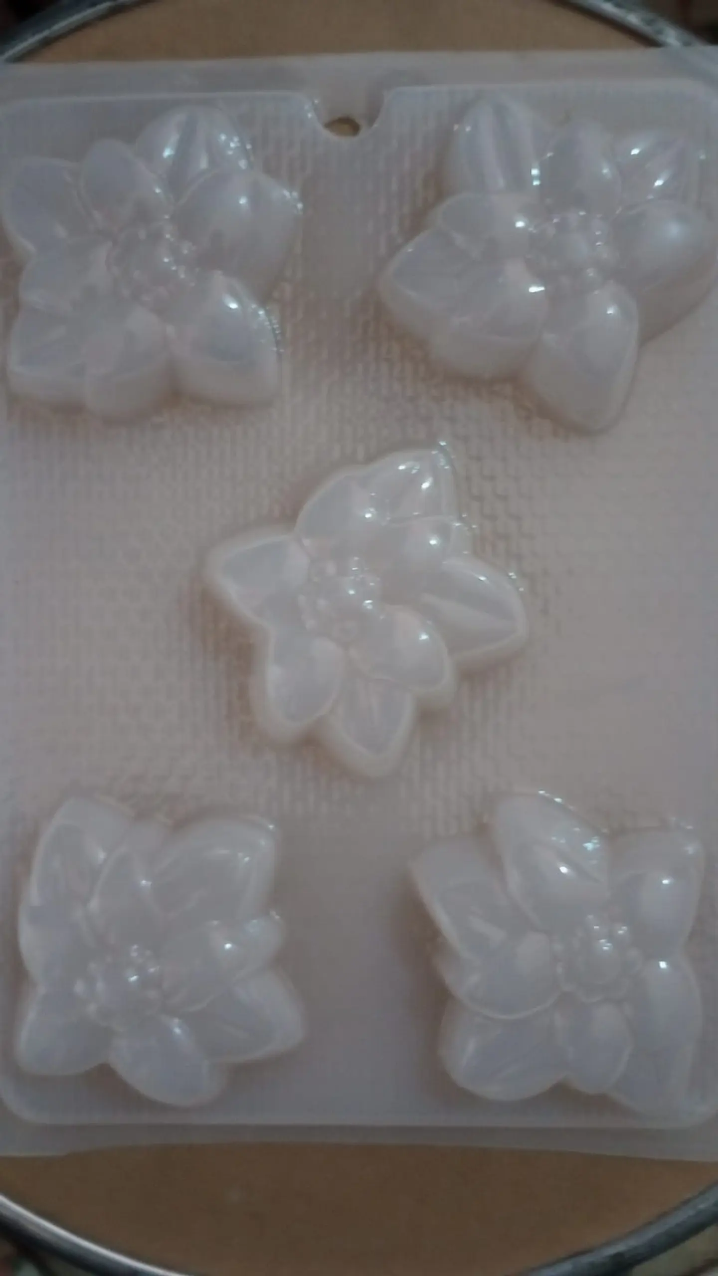  Molde para gelatina chico nochebuena 5 cav. 1