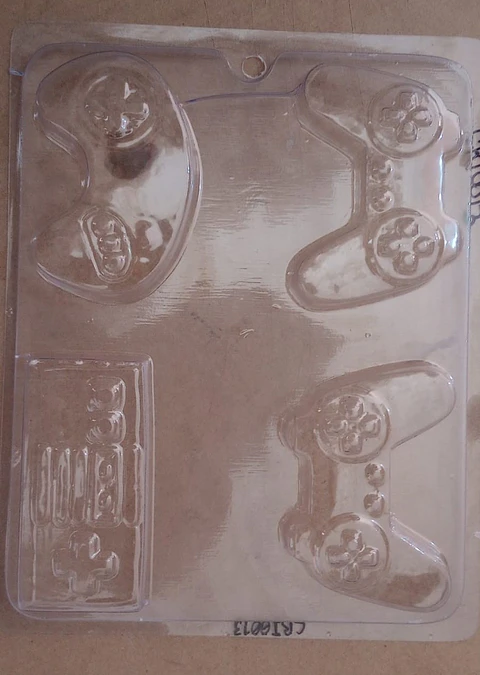  Molde para chocolate control videojuegos 4cav.