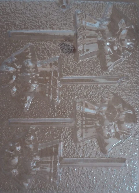  Molde para chocolate angelito ni?a 4 cav.