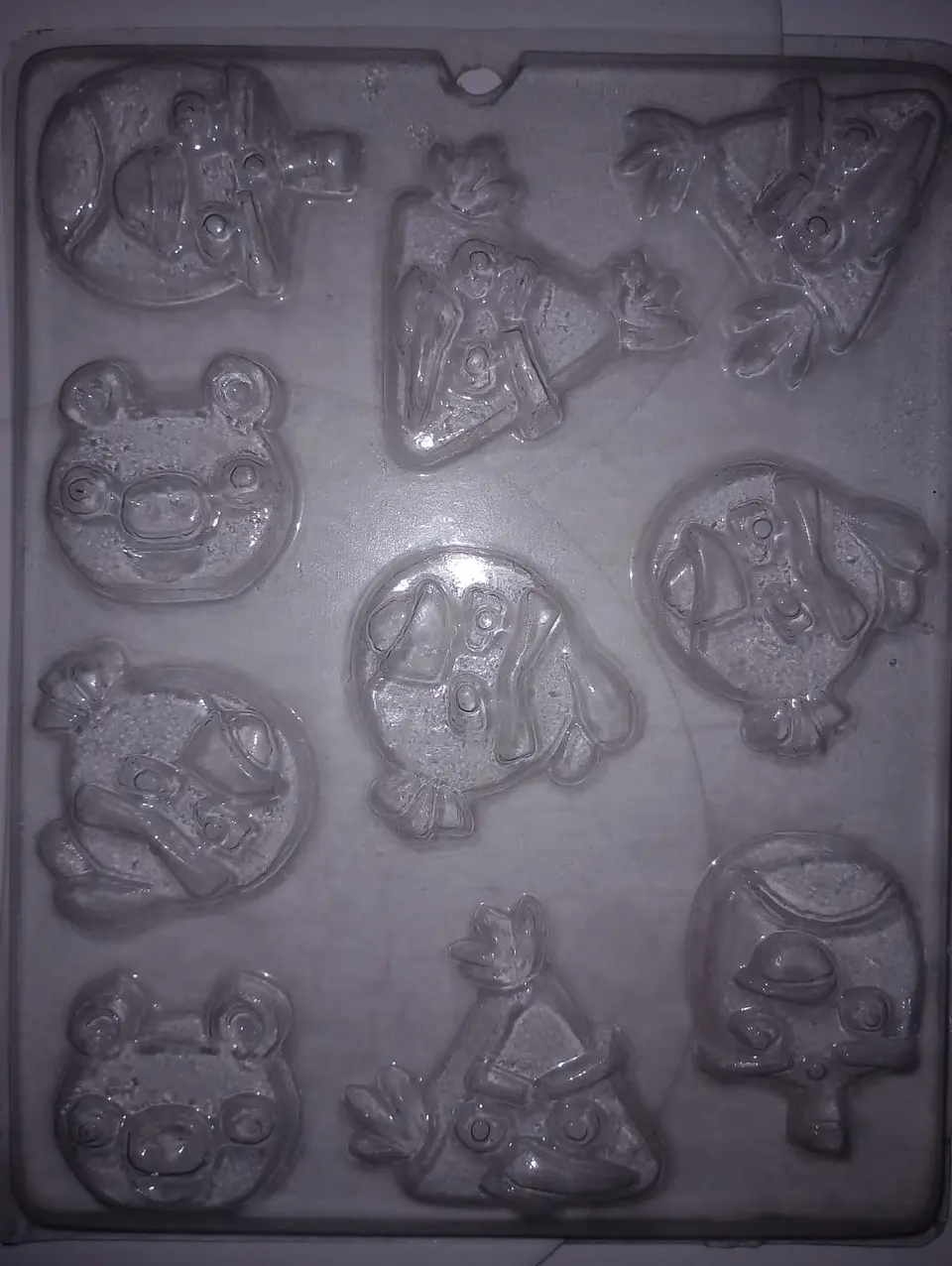  Molde para chocolate angry birds 1