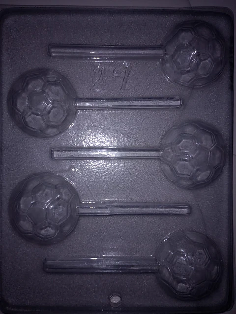  Molde para chocolate paletas balon futbol