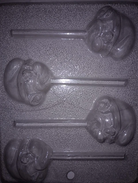  Molde para chocolate paleta pitufos