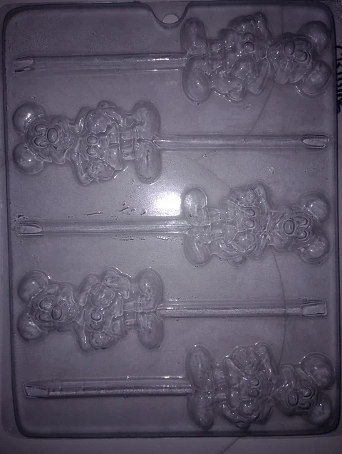  Molde para chocolate paletas mickey cuerpo