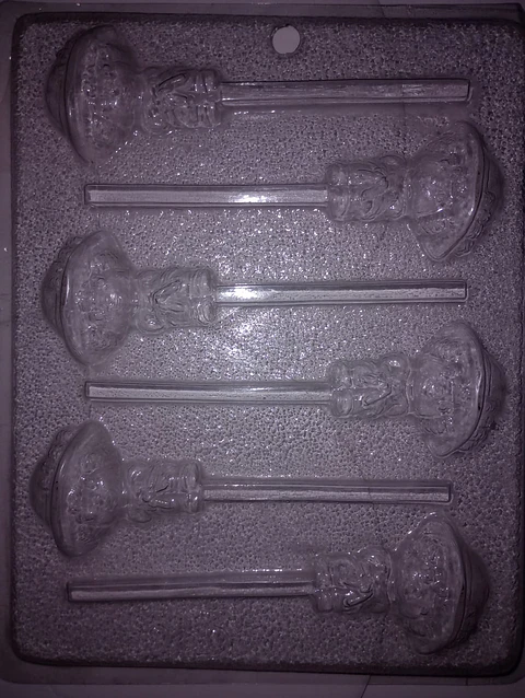  Molde para chocolate paletas rosita fresita cuerpo completo