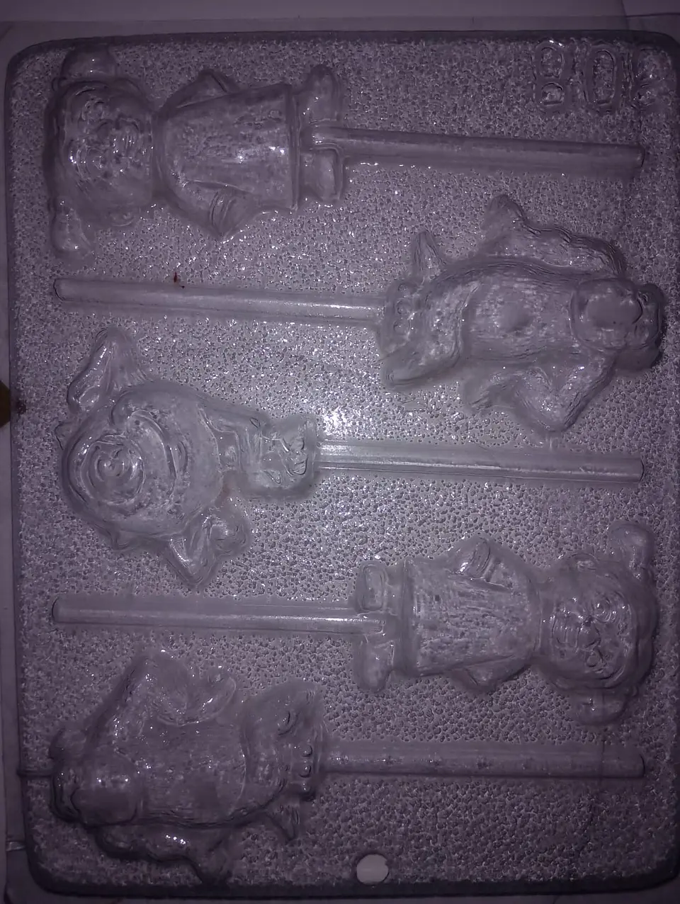 Molde para chocolate paletas monster Inc. 4 cav. 1