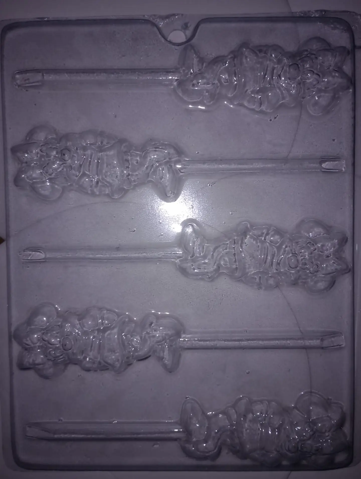  Molde para chocolate paletas Minnie cuerpo completo 5 cav. 1