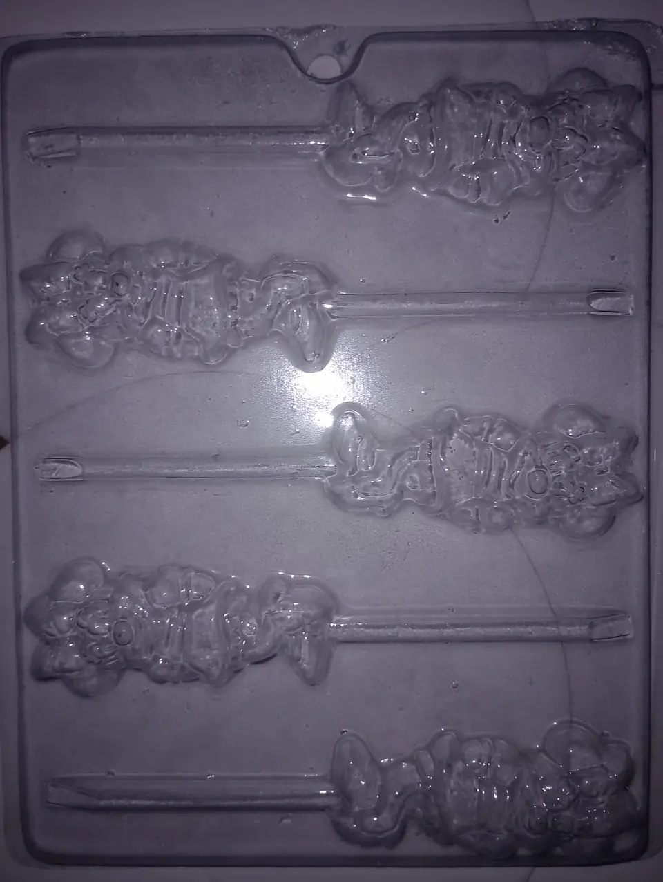 Molde para chocolate paletas Minnie cuerpo completo 5 cav. 1