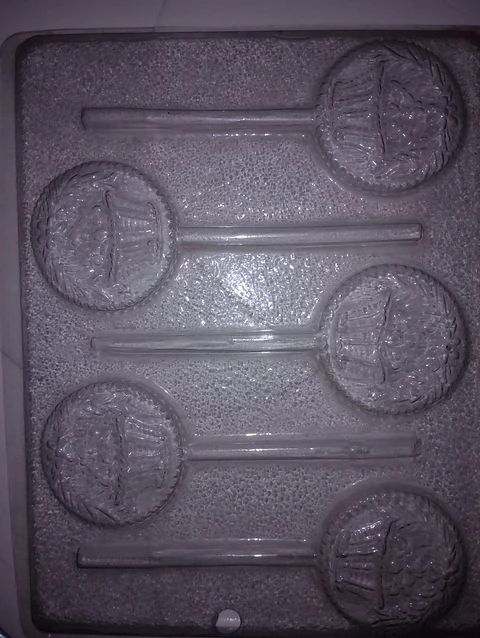  Molde para chocolate paletas canasta