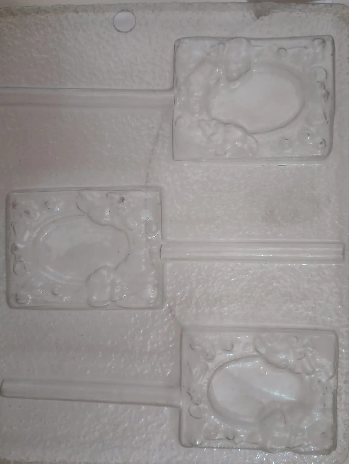  Molde para chocolate paletas espejo 3 cav. 1