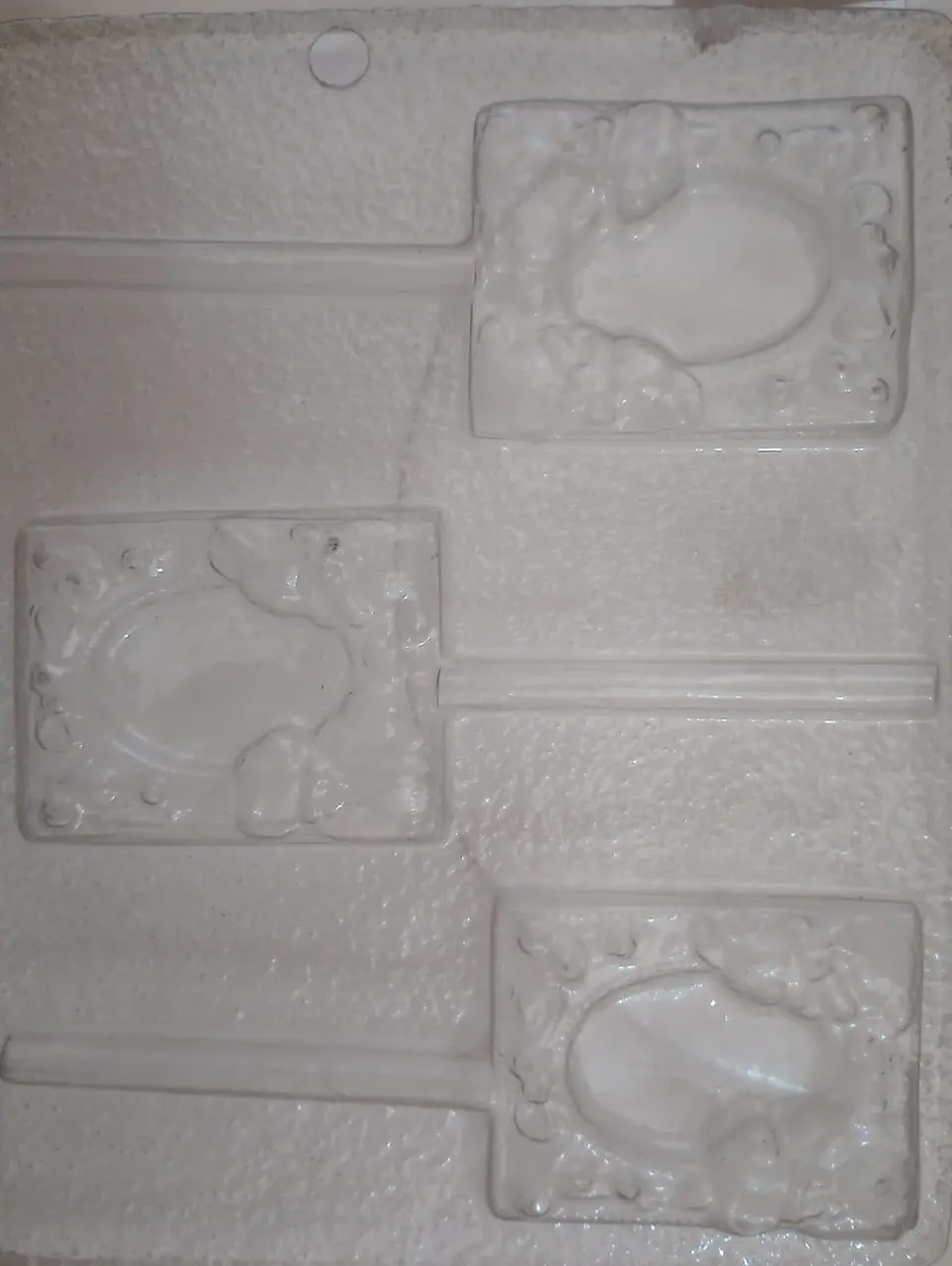  Molde para chocolate paletas espejo 3 cav. 1