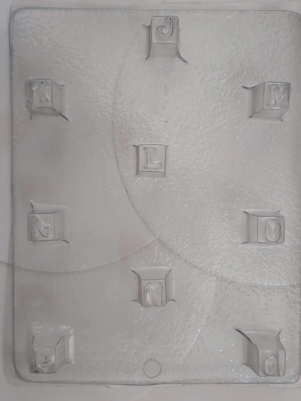  Molde para chocolate letras en cubo J-Q 1