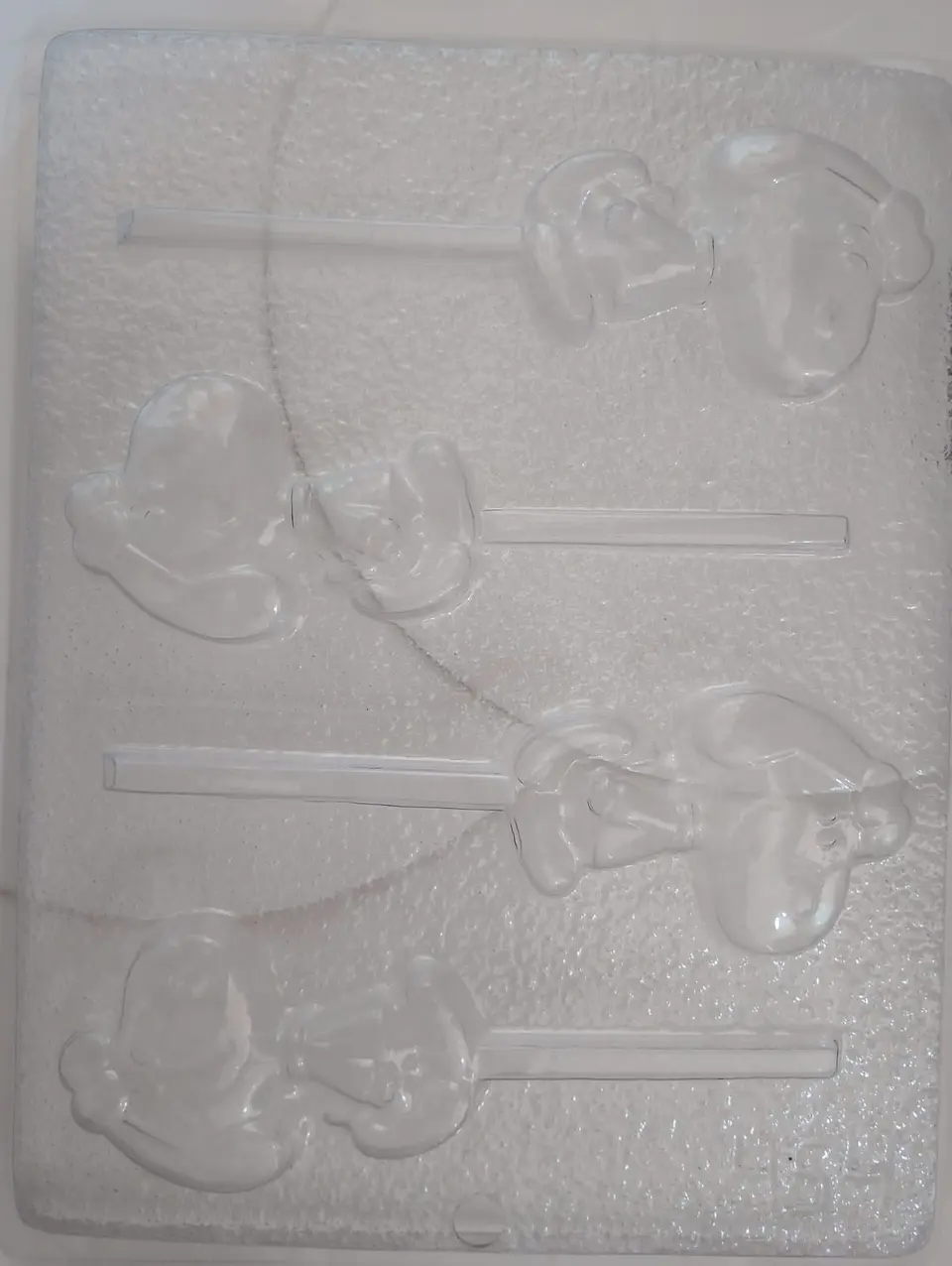  Molde para chocolate paleta snoopy 4 cav. 1
