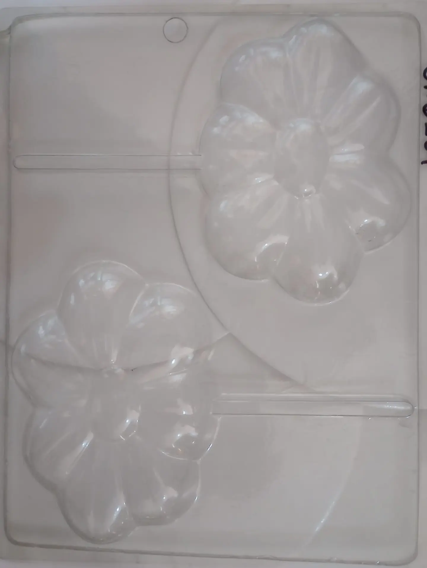  Molde para chocolate paleta flor 2 cav. 1