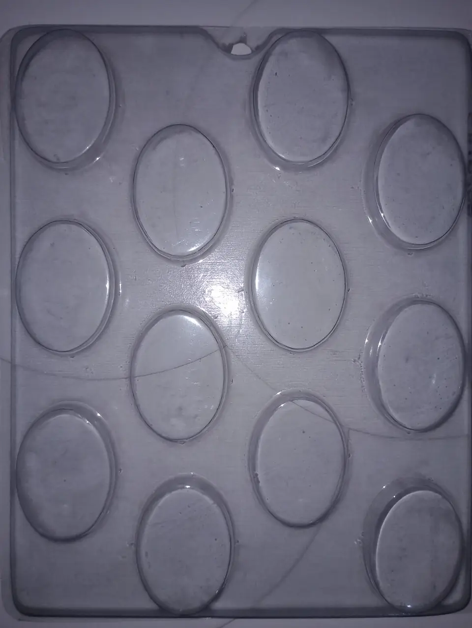  Molde para chocolate ovalo 12cav. 1