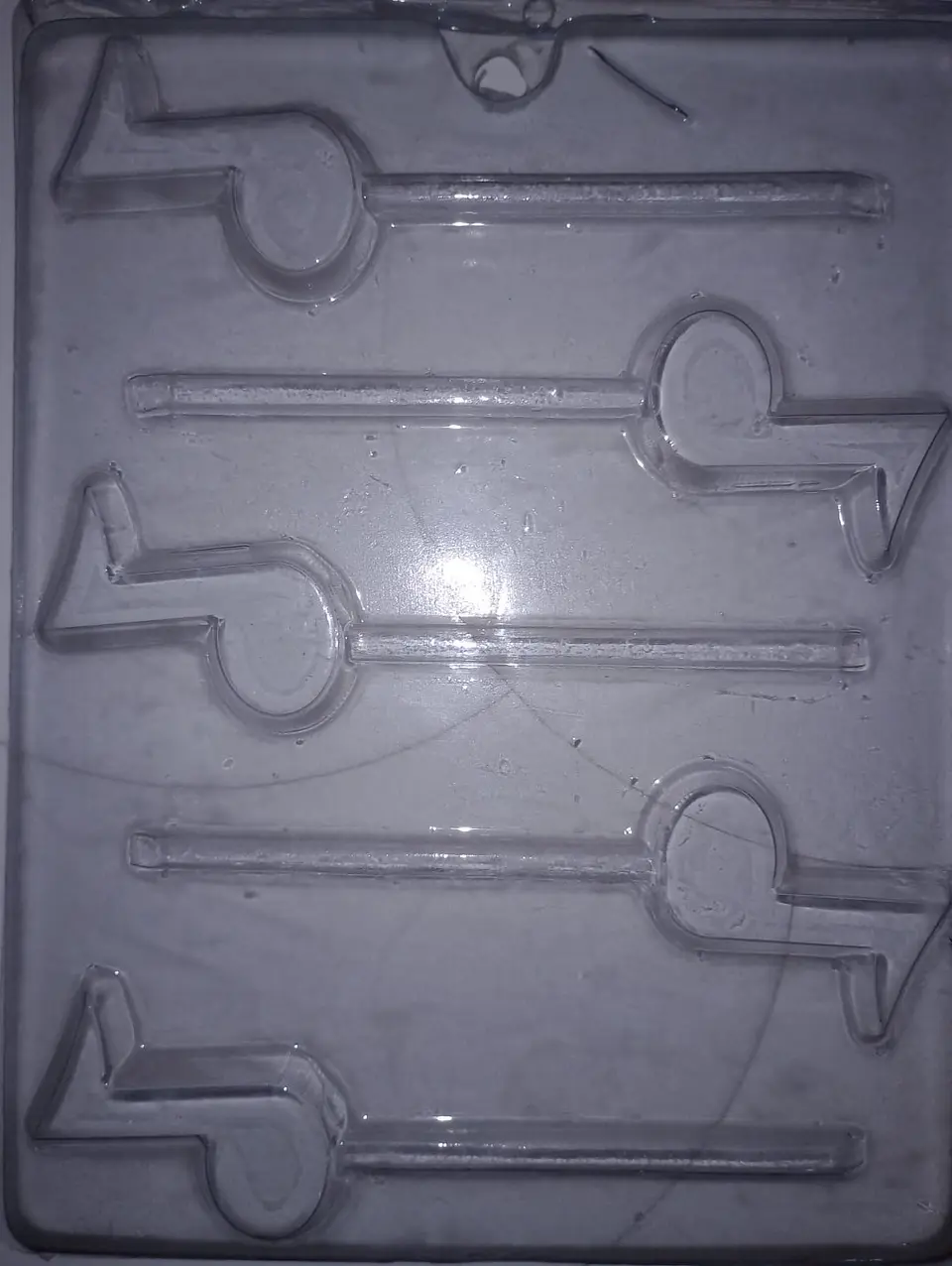  Molde para chocolate paleta notas musicales 5cav. 1