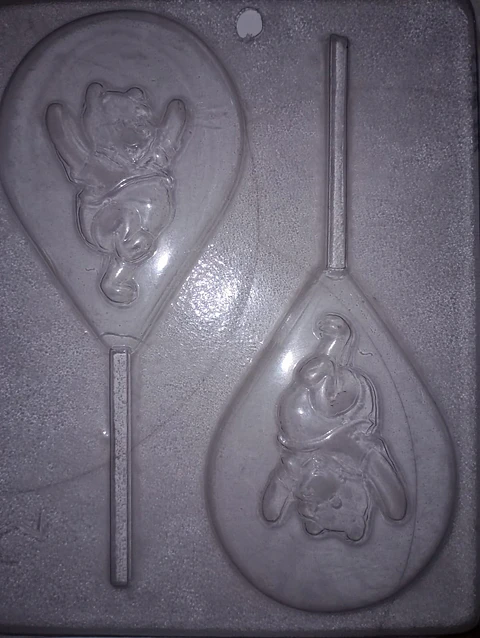  Molde para chocolate paleta winnie pooh 2cav.