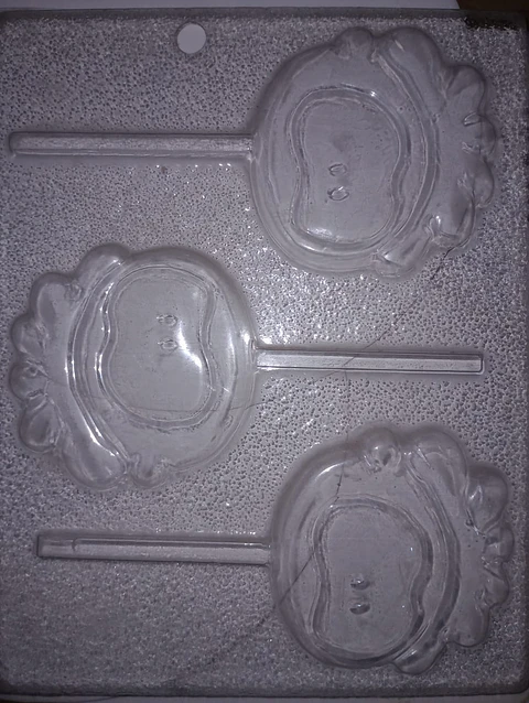  Molde para chocolate cara de ni?o 3 cav