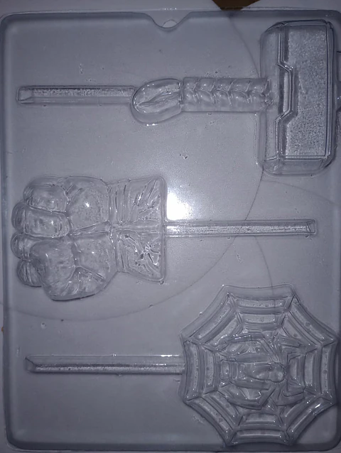  Molde para chocolate paletas avengers #788
