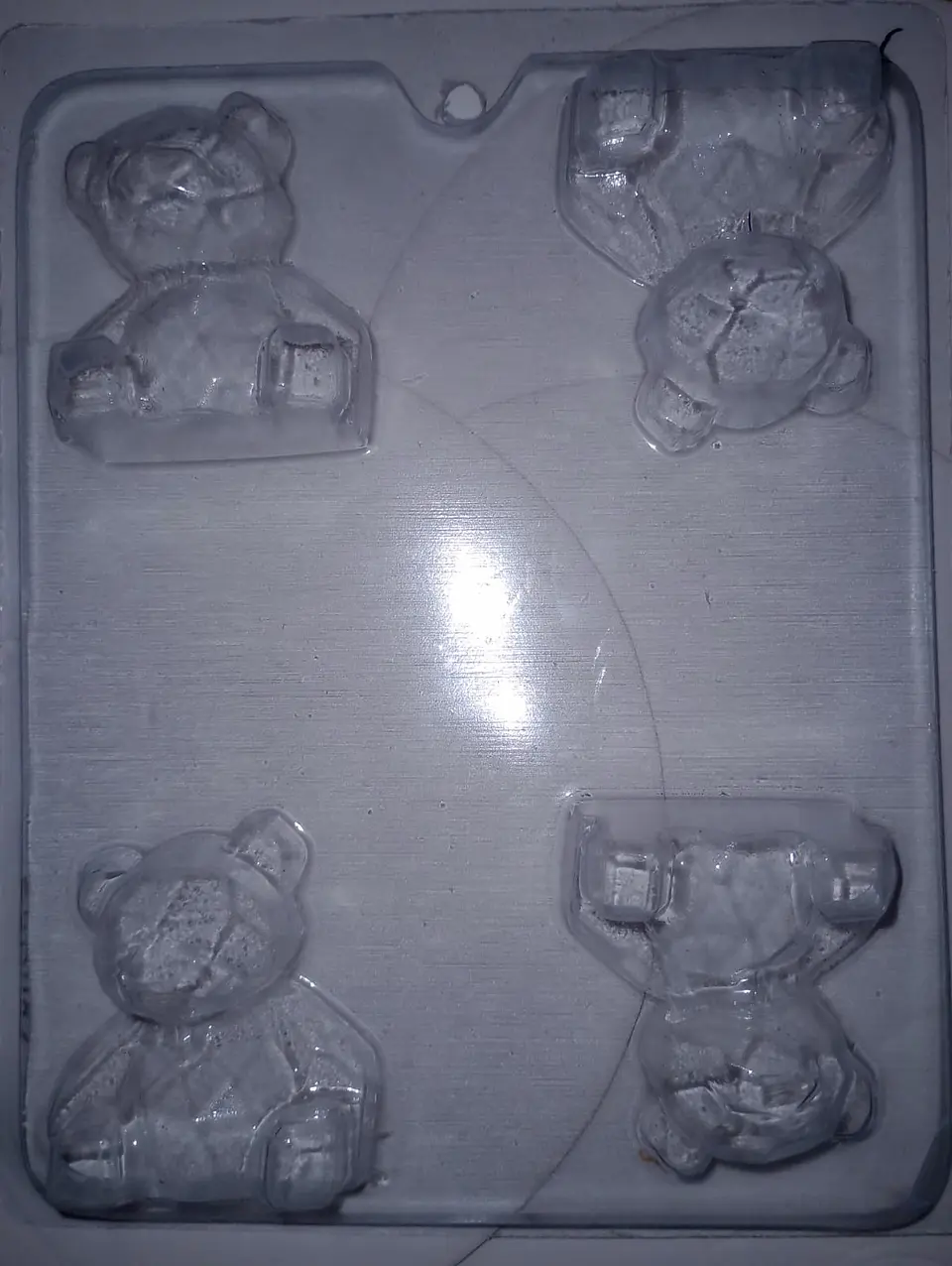  Molde para chocolate oso diamante 4 cav. AM-621 1
