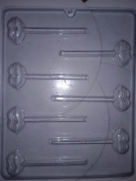 Molde para chocolate paleta beso 7 cav.