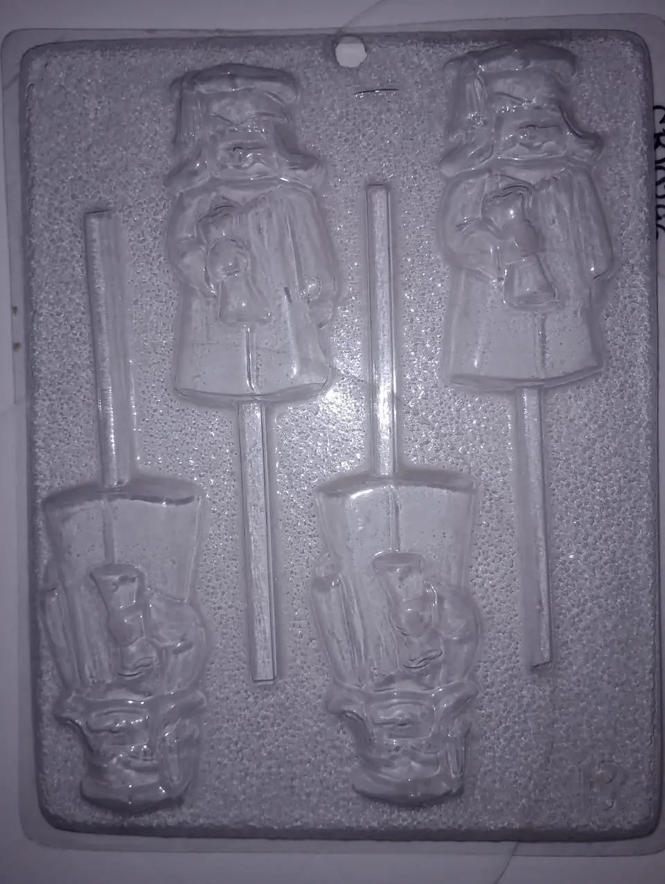  Molde para chocolate paleta ni?a graduada 4 cav. 1