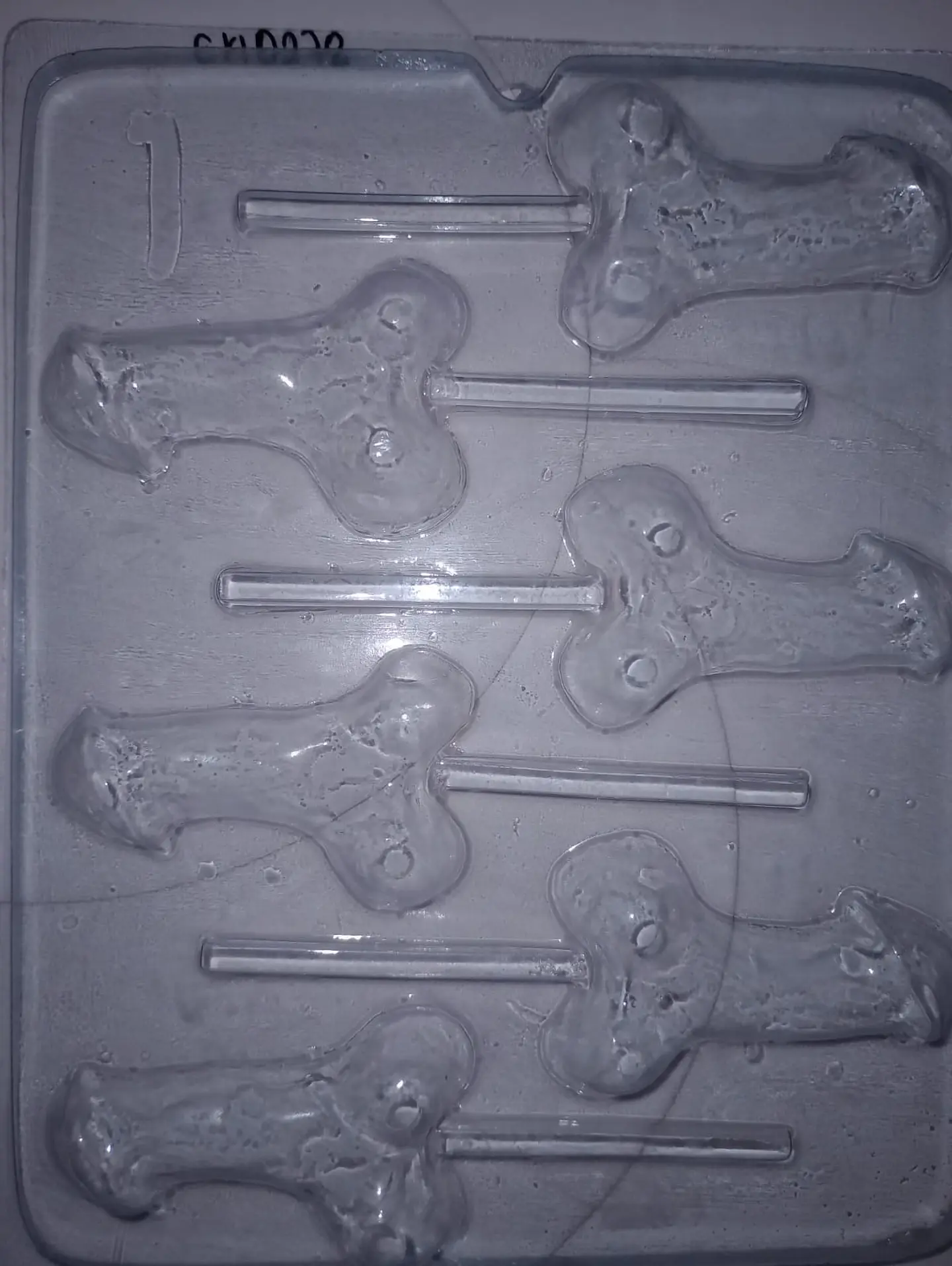  Molde para chocolate paletas pene 6 cav. (despedida de solt 1