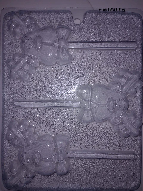  Molde para chocolate paletas reno 3 cav. NV-353