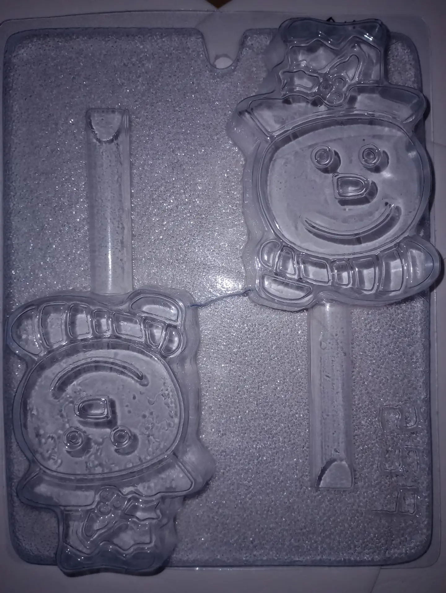  Molde para chocolate paletas mu�eco de nieve 2 cav. NV-259 1