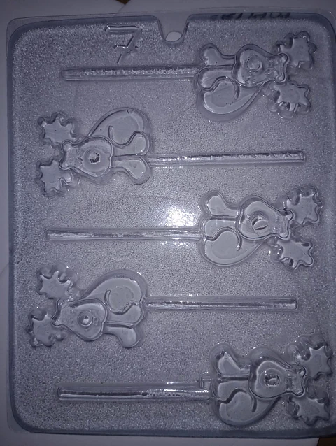  Molde para chocolate paletas renos NV-7
