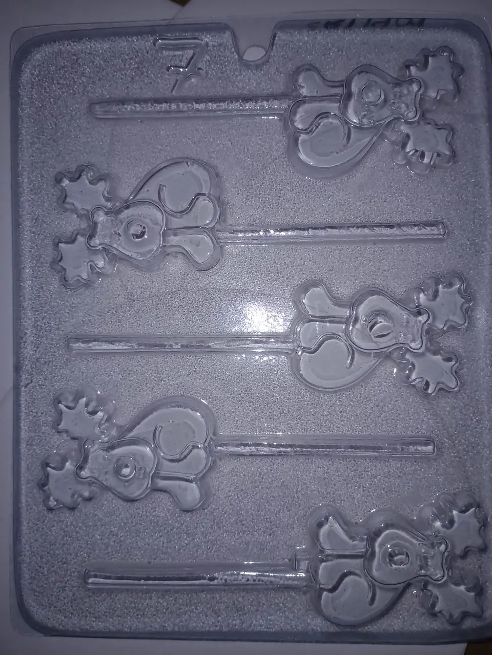  Molde para chocolate paletas renos NV-7 1