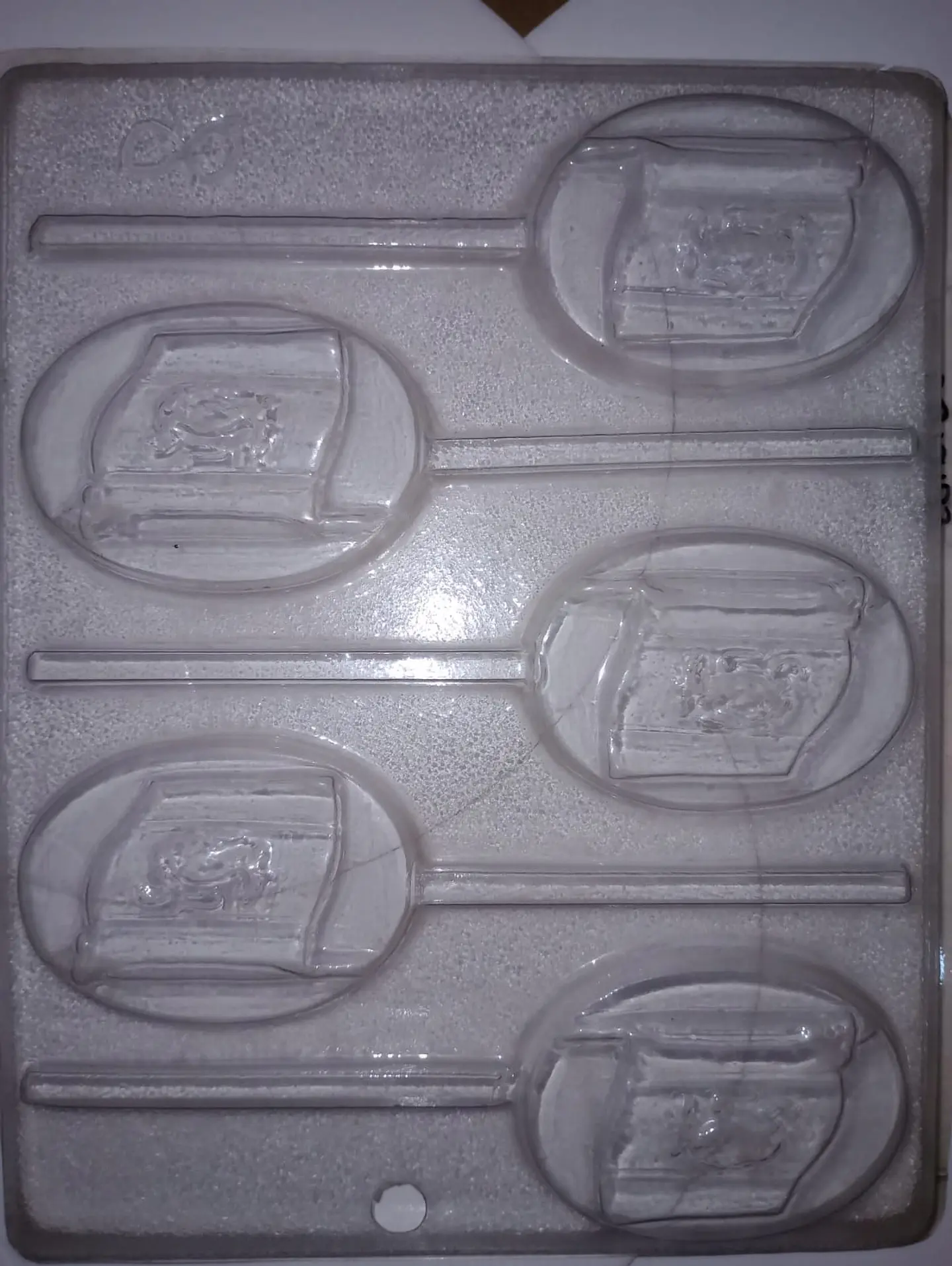  Molde para chocolate paletas bandera 5 cav. 1