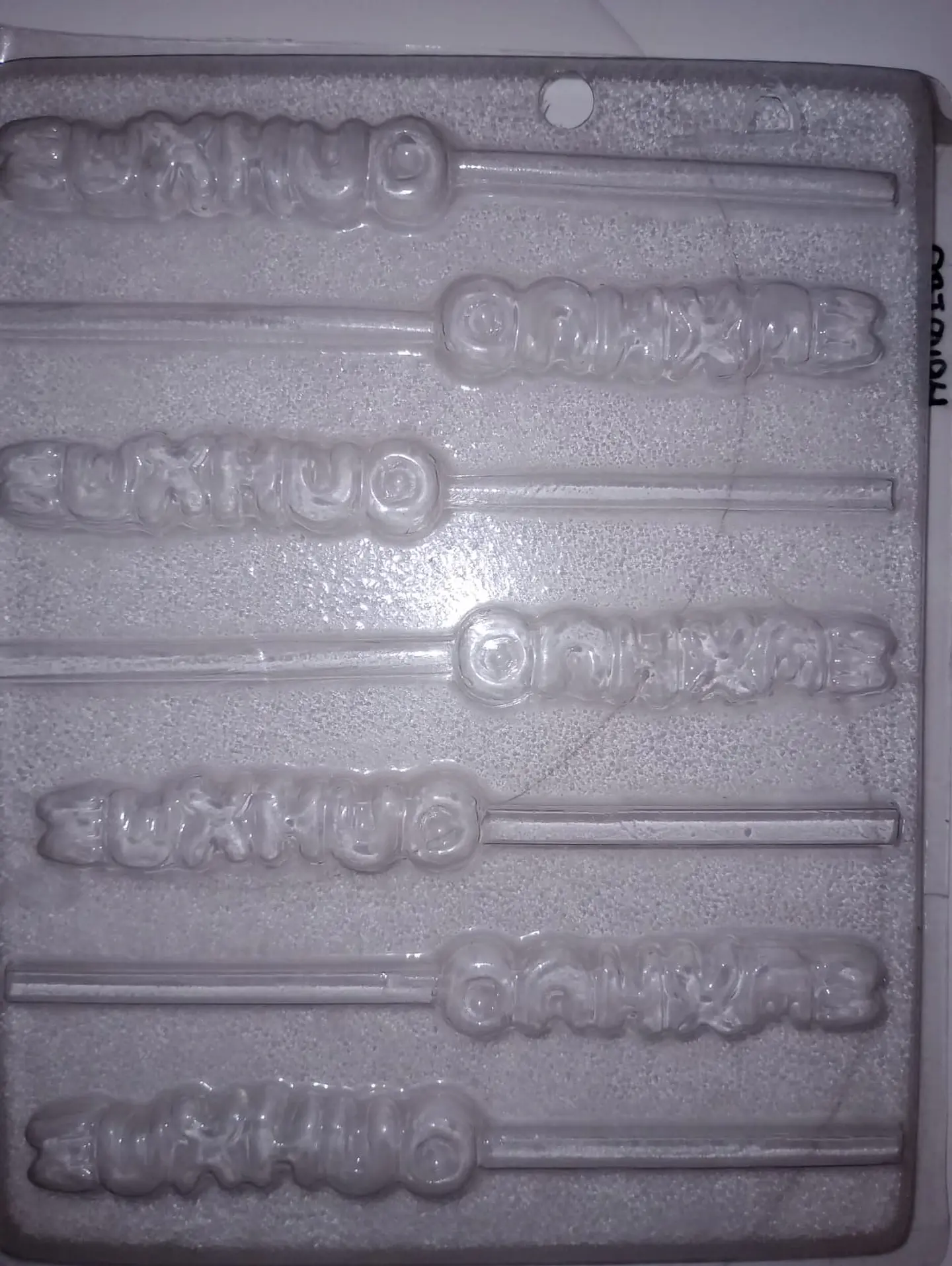  Molde para chocolate paletas letras Mexico 1