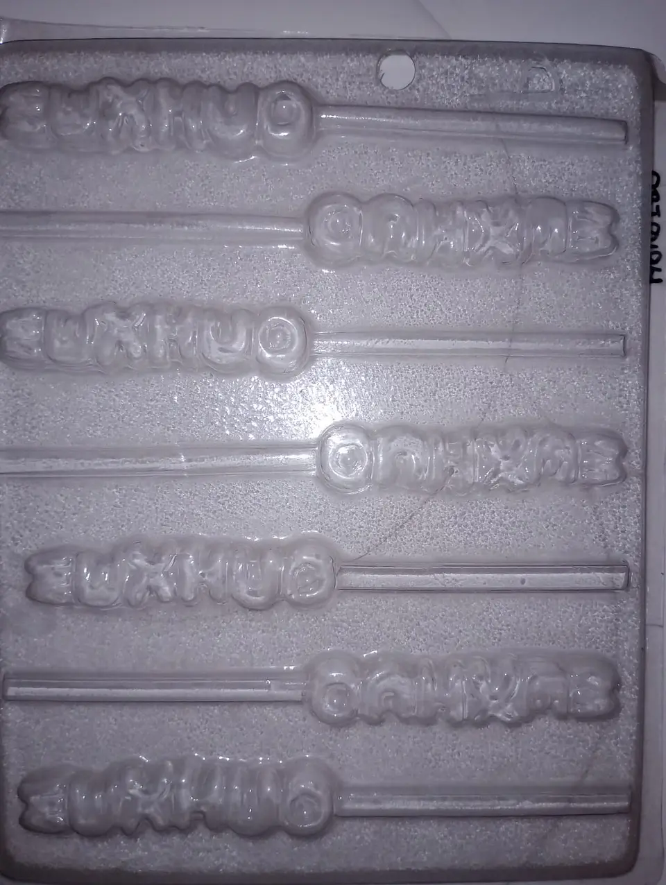 Molde para chocolate paletas letras Mexico 1