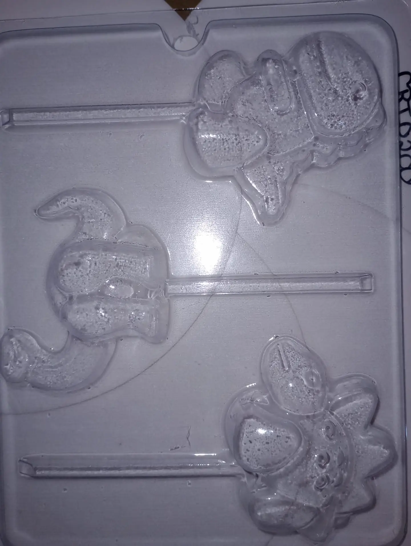  Molde para chocolate paleta dinosaurios 3 cav. 1