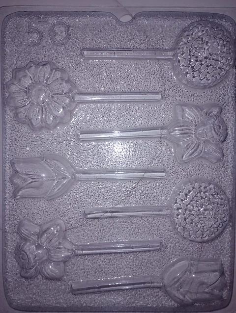  Molde para chocolate flores surtidas #50