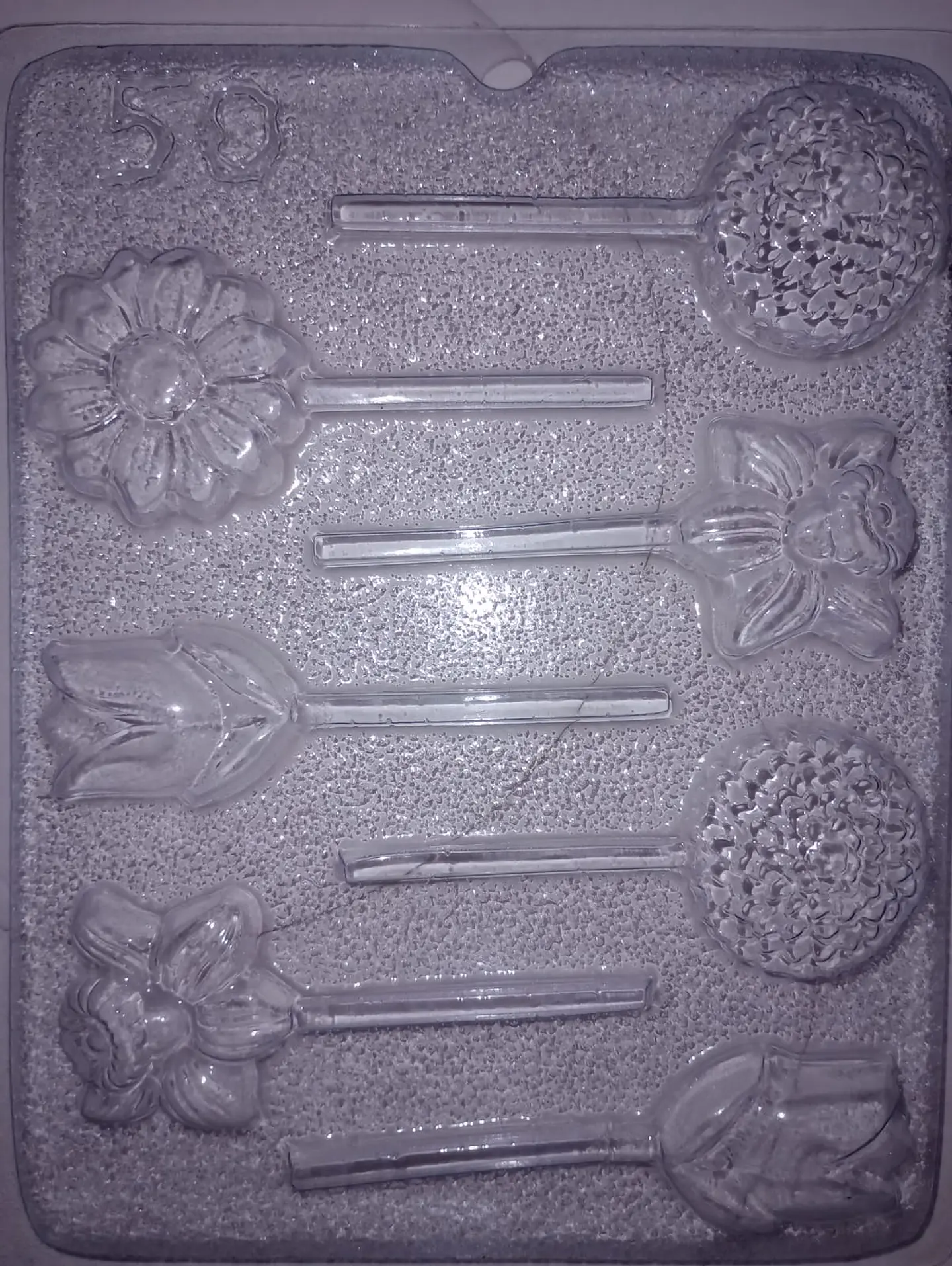  Molde para chocolate flores surtidas #50 1
