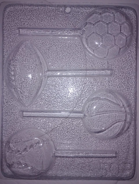  Molde para chocolate balones surtidos