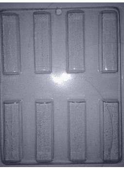  Molde para chocolate chico Barra tipo Carlos V 8 cav.