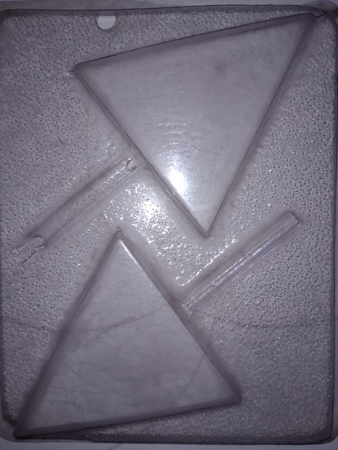  Molde para chocolate paletas triangulo